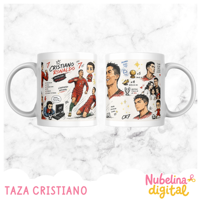 ⚽☕ Diseño Taza Cristiano Ronaldo ✨🐐