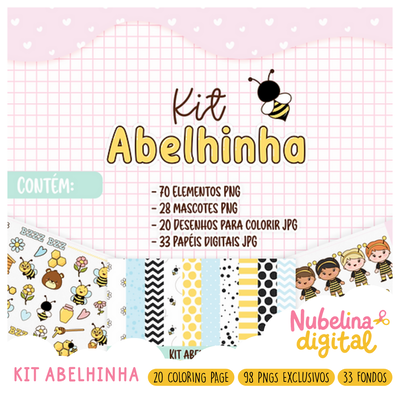 🐝 Kit Digital Abelhinha – Abejita ✨🍯