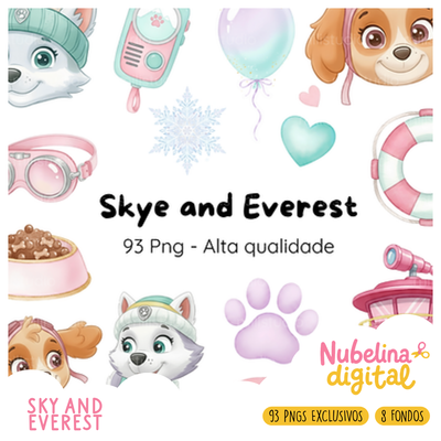 🐾 Kit Digital Sky y Everest ✨❄️