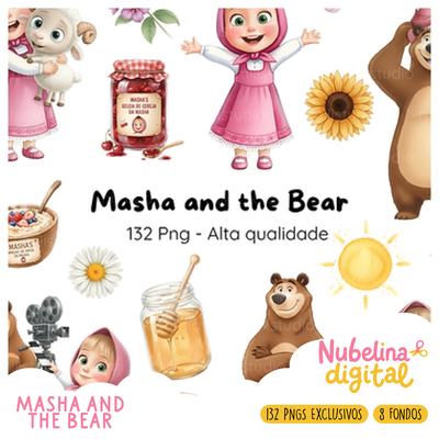 🐻 Kit Digital Masha y el Oso ✨🌸