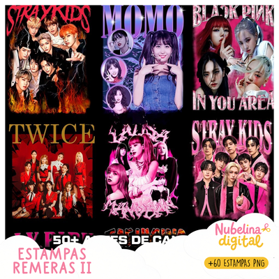🎤✨ Estampas K-Pop 💜🎶