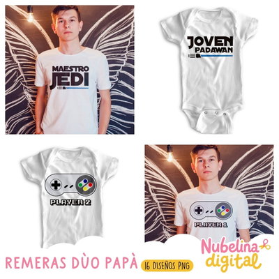 👨‍👧💙 Dúo Body y Remera Día del Padre👕👶🎁