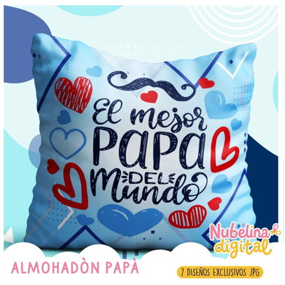 🛋️👔 Almohadones Día del Padre 💙🎁