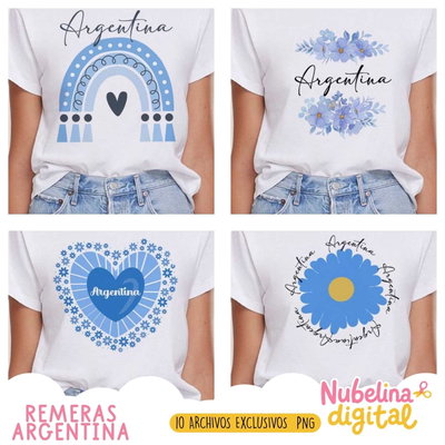 👕🇦🇷 Estampas para Remeras Argentina ⚽✨