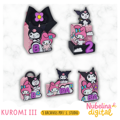 🎀🖤 Kit Cumpleaños Kuromi Vol. III ✨🎂