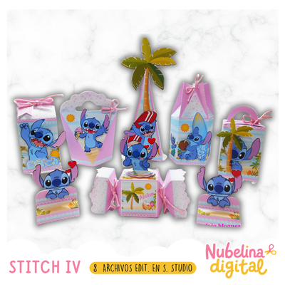 🌺💙 Kit Cumpleaños Stitch Vol. IV  🎂📦✨