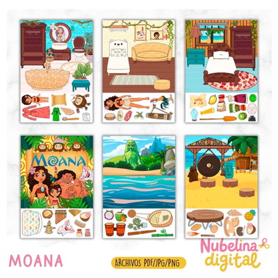 🌺🌊 Libro Interactivo Moana ✨📚
