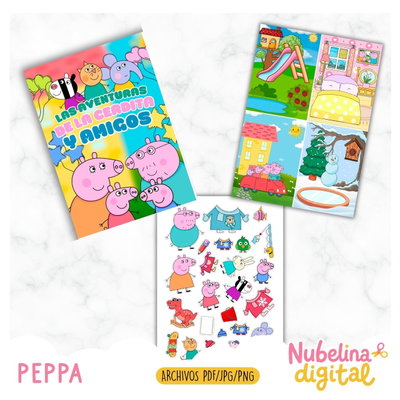 🐷💖 Libro Interactivo Peppa Pig 🌈📚