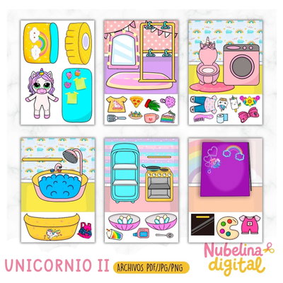 🦄🌈 Libro Interactivo Unicornio Vol. 2 ✨📚