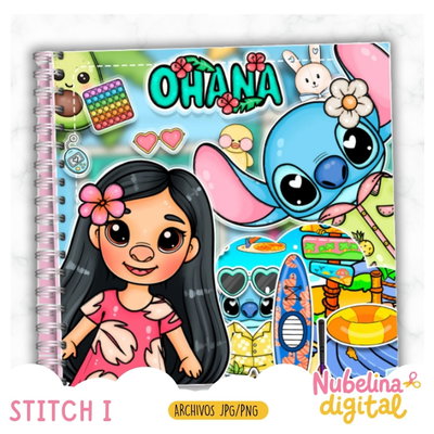 💙🌺 Libro Interactivo Stitch ✨📚