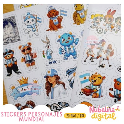 🇦🇷✨ Mega Pack 120 Stickers Argentina ✨🇦🇷