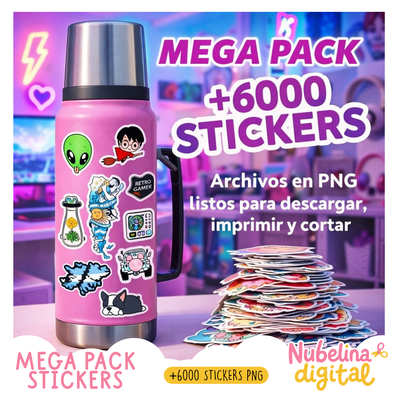 🎨✨ Mega Pack Stickers +6.000  🏷️🔥