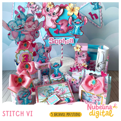 🌺💙 Kit Cumpleaños Stitch Vol. VI ✨📦