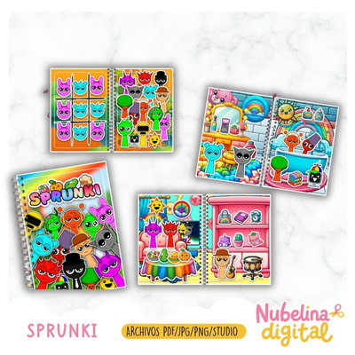 🎵🎨 Libro Interactivo Mini Sprunki ✨📚
