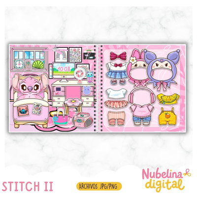 💙🌺 Libro Interactivo Stitch Vol. 2 ✨📚