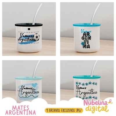 🧉🇦🇷 Estampas para Mates Argentina 🤍💙