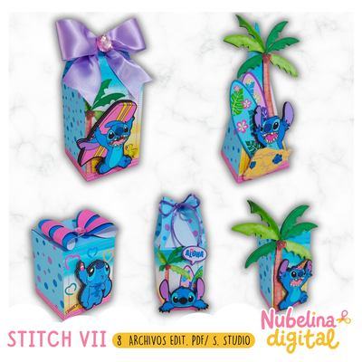 🌺💙 Kit Cumpleaños Stitch Vol. VII  🎂✨