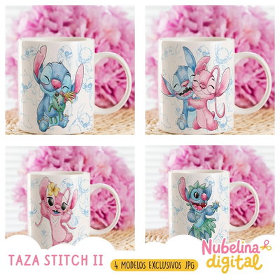 ☕💙 Tazas Stitch Vol. II  🌺✨