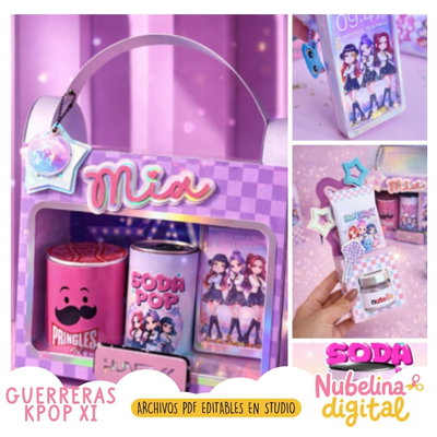 🎤🛍️ Kit Imprimible Guerreras K-Pop 11 ✨💖