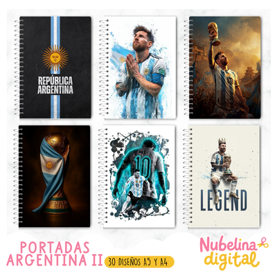 🇦🇷📚 30 Diseños de Tapas Argentina A4 y A5 📚🇦🇷