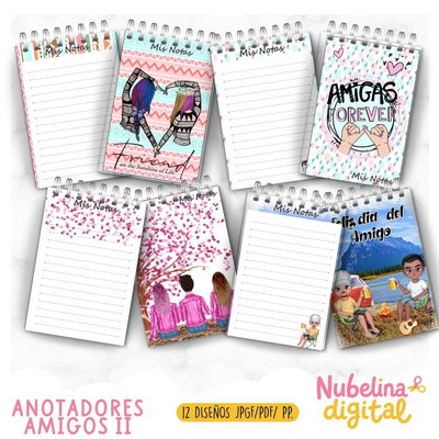 📒💛 Anotadores Amigos 2  ✨👬