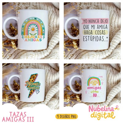 ☕💕 Tazas Amigas 3  👭✨