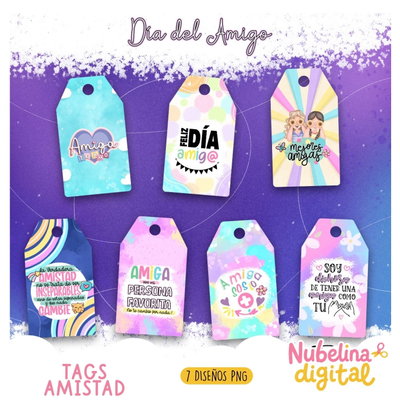 🏷️🎉 Tags Amistad 💖🎁