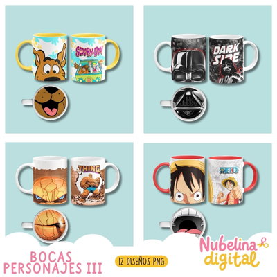 🎭☕ Bocas Personajes 3  🎨✨