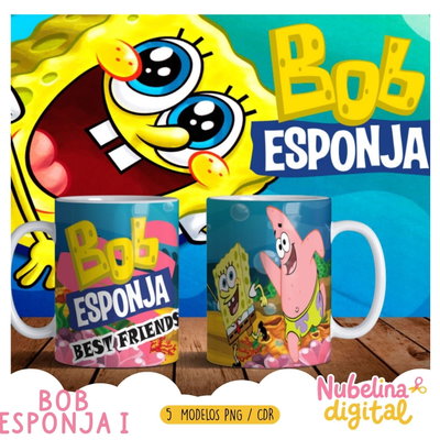 🧽☕ Tazas Bob Esponja 1🌊⭐