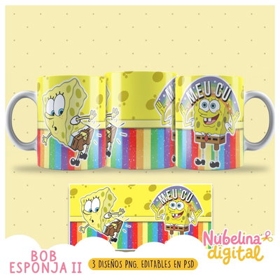 🧽☕ Tazas Bob Esponja 2 🌊✨
