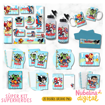 🦸 Super Kit Superhéroes 💥🎒