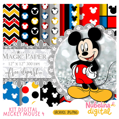 🐭✨ Kit Digital Mickey Mouse IV 📄🎨