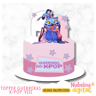 🎂 Cake Topper Guerreras K-POP VIII 🎤💖
