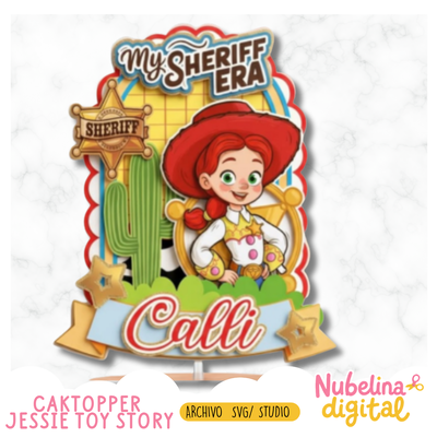 🤠🎂 Cake Topper Jessie Toy Story 🌵💛