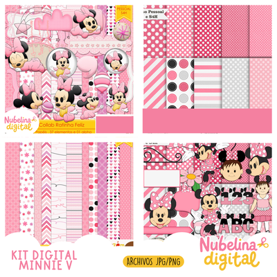 🎀💖 Kit Digital Minnie V✨📄