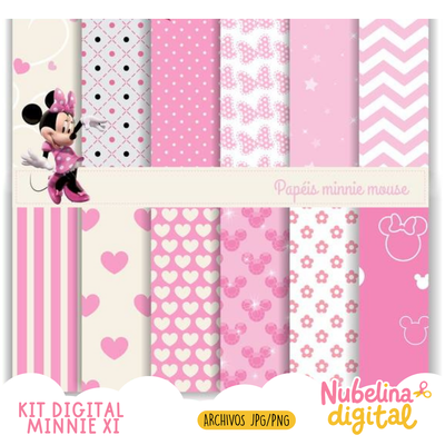 🎀🌸 Kit Digital Minnie XI  📄✨