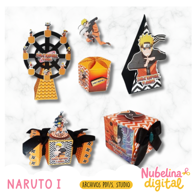 🍥🎁 Kit Imprimible Naruto I  🎉✨