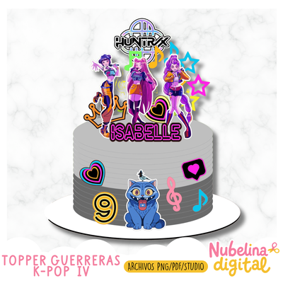 🎂 Cake Topper Guerreras K-POP IV 🎤💜