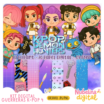 🎤💖 Kit Digital Guerreras K-Pop 4  🌈