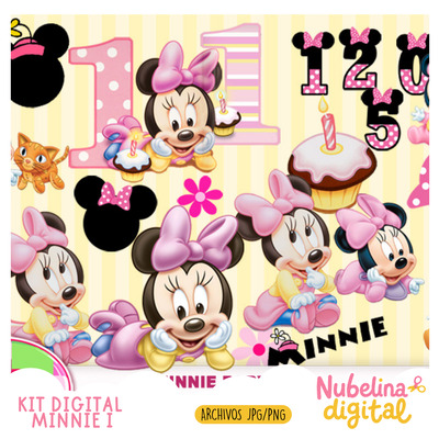 🎀💖 Kit Digital Minnie I  ✨📄