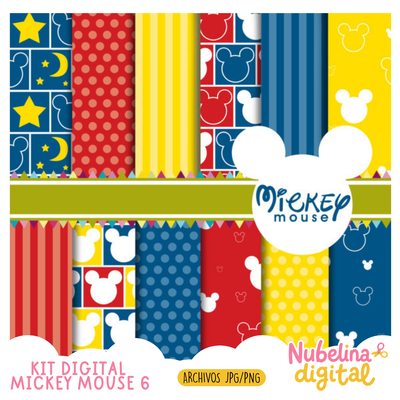🐭✨ Kit Digital Mickey Mouse VI  🎨📄