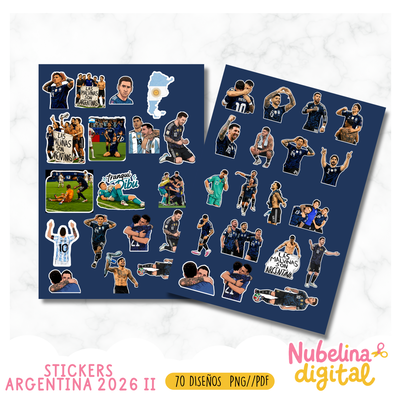 ⭐ Stickers Selección Argentina 2026 Vol. II 🇦🇷⚽ 