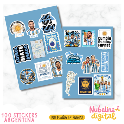 🇦🇷 100 Stickers Argentina  ⚽✨