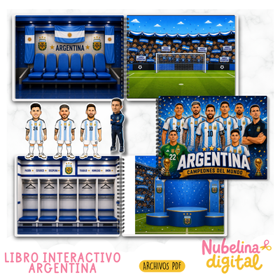 🇦🇷 Libro Interactivo Selección Argentina ⚽📘 