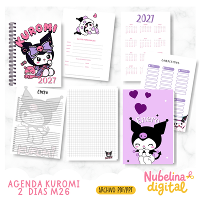 💜 Agenda Kuromi 2027 🖤📅 