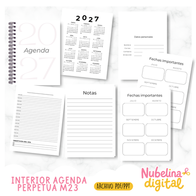 ♾️ Interior Agenda Perpetua M23 📅✨