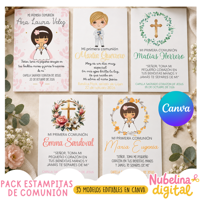 🕊️✨ PACK DE ESTAMPITAS DE COMUNIÓN&nbsp; ✨🕊️