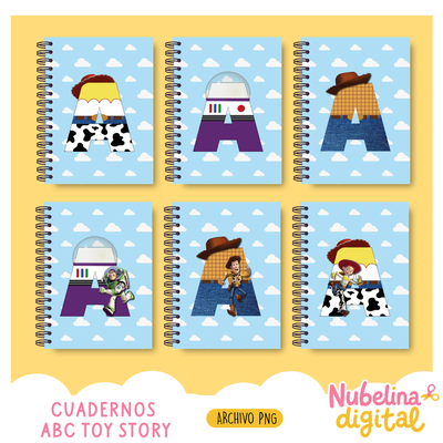 🚀📚 Cuadernos Toy Story – Diseños ABC ✨