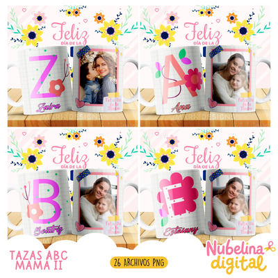 ☕💖 TAZAS ABC MAMÁ 2💖☕