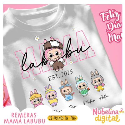👕💖 REMERAS MAMÁ LABUBU ✨